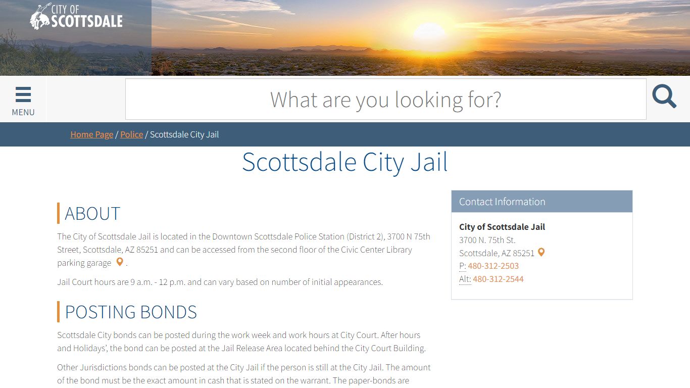 City of Scottsdale - City Jail